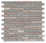 Garnet Linear Sara Mosaic Wall Tile-Mixed Mosaic-American Tile Depot