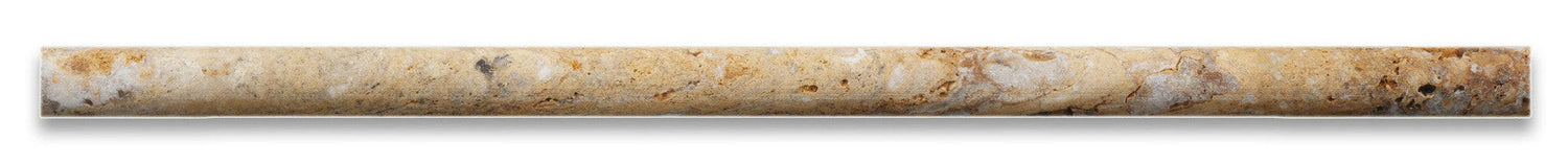 Scabos Travertine Honed 1/2 X 12 Pencil Liner-Travertine Molding/Trim-American Tile Depot