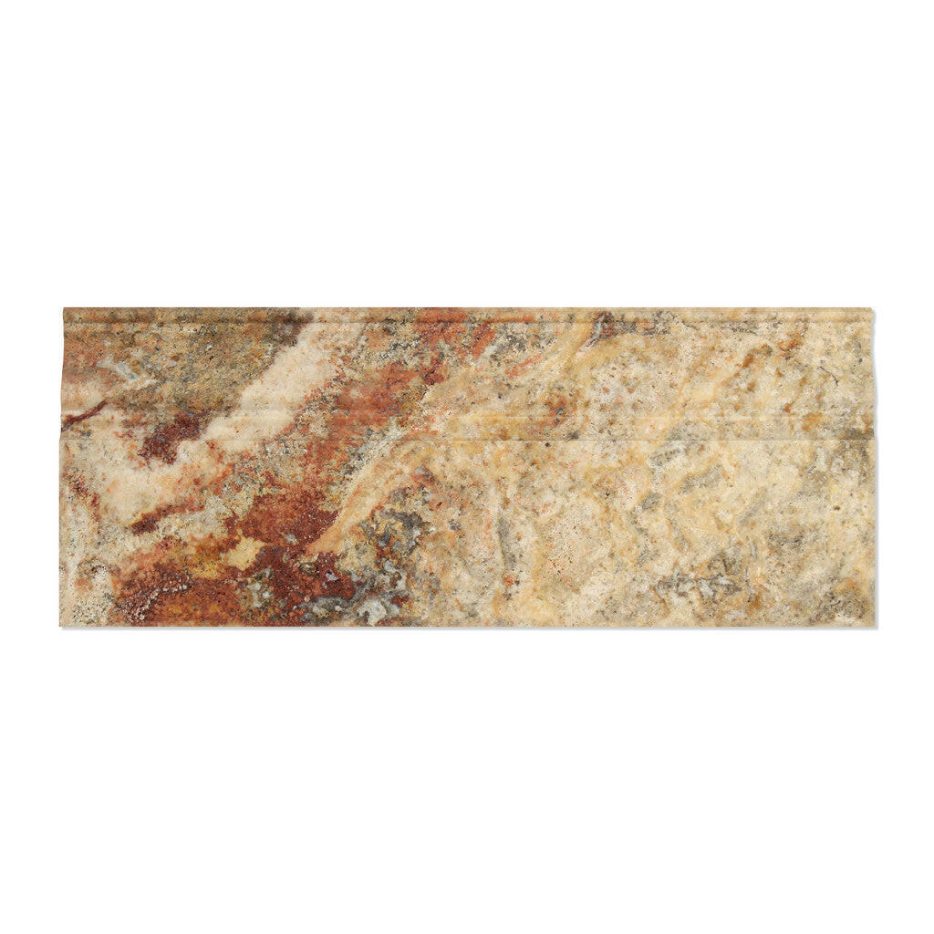 Scabos Travertine Honed 5 X 12 Baseboard Trim Molding-Travertine Molding/Trim-American Tile Depot