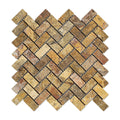 1x2 Herringbone Tumbled