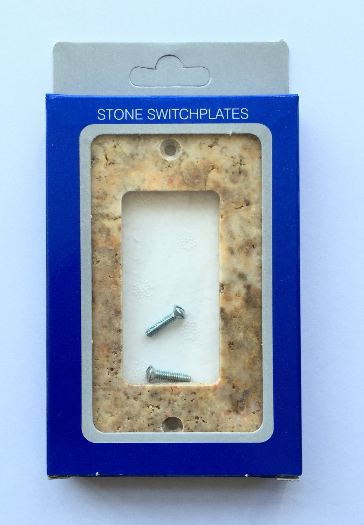 Scabos Travertine Single Rocker Switch Wall Plate / Switch Plate / Cover - Honed