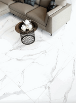 12 X 24 Calacatta Pearl Satin Matte Marble Look Porcelain Tile