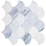 Seashell Loft Scale Glass Mosaic Tile-Glass Mosaic-American Tile Depot