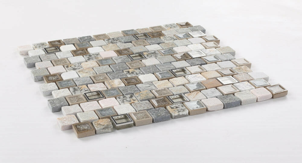 Selene Beach Square Mosaic Wall Tile-Mixed Mosaic-American Tile Depot