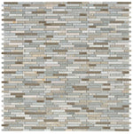 Selene Beach Stack Linear Mosaic Wall Tile-Mixed Mosaic-American Tile Depot