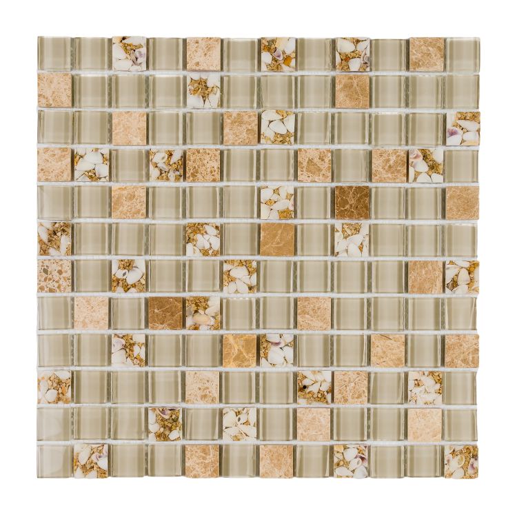 Selene Deity Square Mosaic Wall Tile-Mixed Mosaic-American Tile Depot