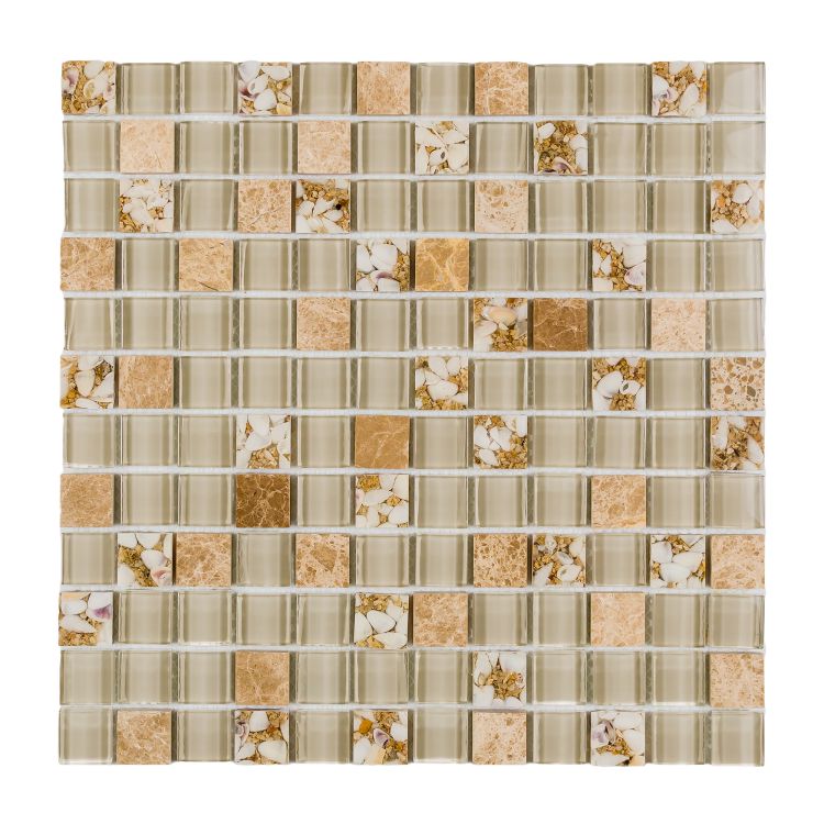 Selene Deity Square Mosaic Wall Tile-Mixed Mosaic-American Tile Depot