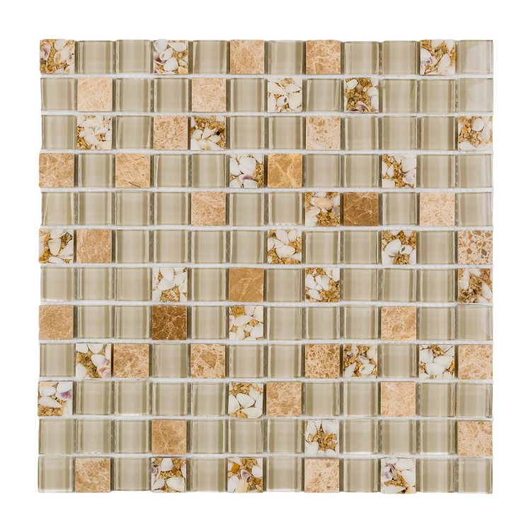 Selene Deity Square Mosaic Wall Tile-Mixed Mosaic-American Tile Depot