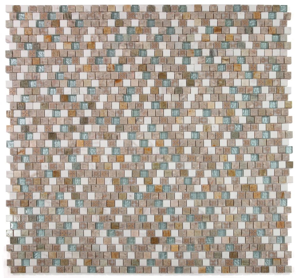 Sample of Selene Summer Square Mosaic Wall Tile-Sample-American Tile Depot