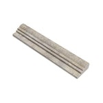 Silver Travertine Honed OG-2 Chair Rail Molding Trim-Travertine Molding/Trim-American Tile Depot