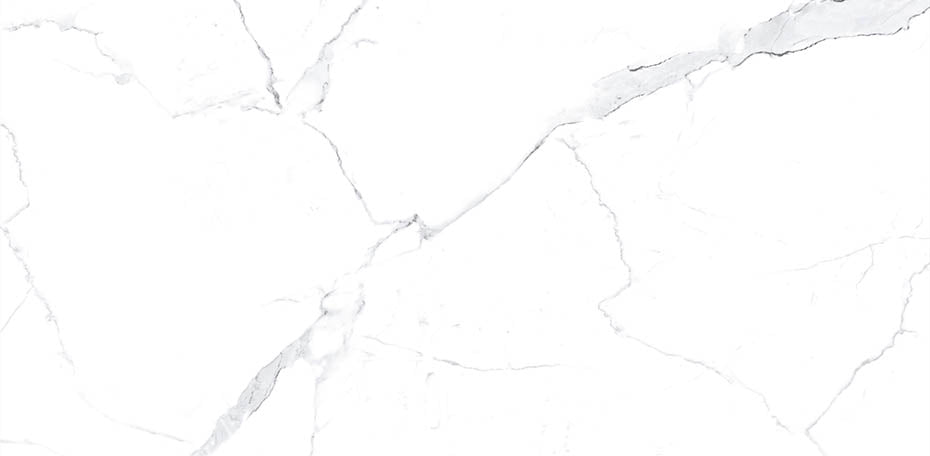 24 X 48 Statuario Polished Marble Look Porcelain Tile-Porcelain Tile Large Formate-American Tile Depot