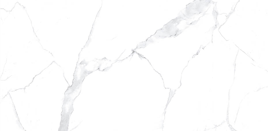 24 X 48 Statuario Polished Marble Look Porcelain Tile-Porcelain Tile Large Formate-American Tile Depot