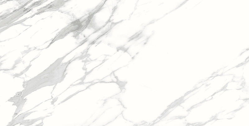 Sample of 12 X 24 Statuario Spider Polished Marble Look Porcelain Tile-Sample-American Tile Depot