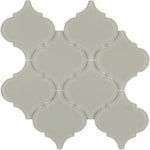 Sample of Sultan Beige Frosted Arabesque Glass Mosaic Tile-Glass Mosaic-American Tile Depot