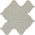 Sultan Beige Frosted Arabesque Glass Mosaic Tile-Glass Mosaic-American Tile Depot