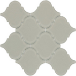 Sultan Beige Frosted Arabesque Glass Mosaic Tile-Glass Mosaic-American Tile Depot