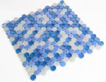 Summer Beach Penny Circular Glass Mosaic Tile-Glass Mosaic-American Tile Depot