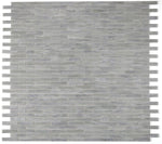 Sample of Summer Soft Grey Linear Glass Mosaic Tile-Sample-American Tile Depot