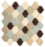 Oasis Earth Arabesque Mosaic Wall Tile-Mixed Mosaic-American Tile Depot