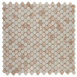 Oasis Light Emperador Arabesque Mosaic Wall Tile