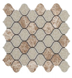 Oasis Light Emperador Arabesque Mosaic Wall Tile