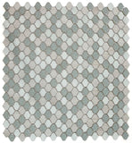 Oasis Swiss Blue Arabesque Mosaic Wall Tile-Mixed Mosaic-American Tile Depot