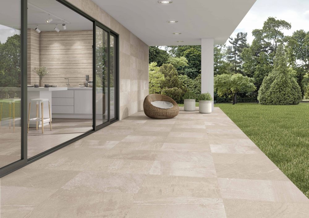 12 X 24 Sunstone Flames Sand Stone Look Matte Porcelain Tile-PORCELAIN-Large Format-American Tile Depot