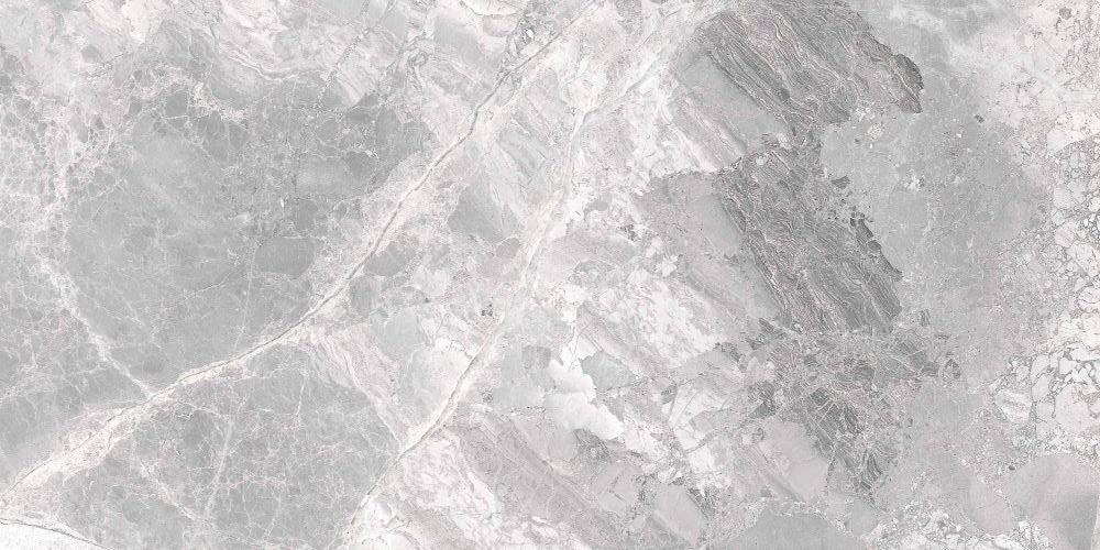 24 X 48 Supreme Silver Levigato Glossy Marble Look Porcelain Tile-PORCELAIN-Large Format-American Tile Depot