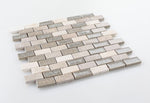 1 x 2 Garnet Brick Swiss Beige Mosaic Wall Tile-Mixed Mosaic-American Tile Depot