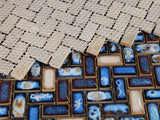 Tango Sapphire Herringbone Porcelain Mosaic Tile