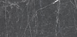 24 X 48 Terre Black Polished Marble Look Porcelain Tile