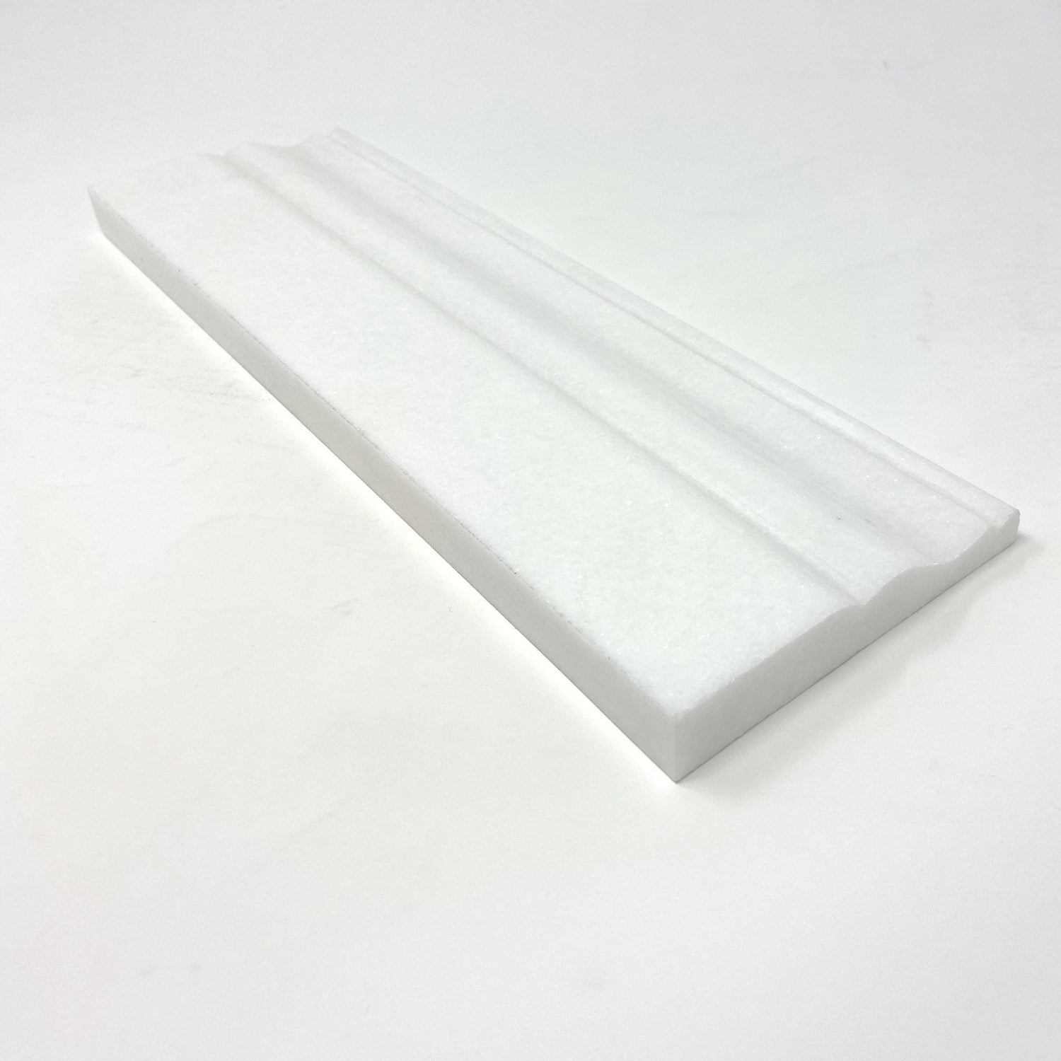 Thassos White Marble 4" Baseboard Trim Molding Polished-Marble Molding/Trim-American Tile Depot