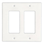 Thassos White Marble Double Rocker Switch Wall Plate / Switch Plate / Cover - Polished-Marble Wall/Switch Plate-American Tile Depot