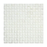 Thassos White Marble Honed 3D Small Bread Mosaic Tile-Marble Mosaic-American Tile Depot