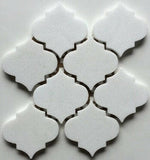 Thassos White Marble Honed 4" Morocco Mosaic Tile-Marble Mosaic-American Tile Depot