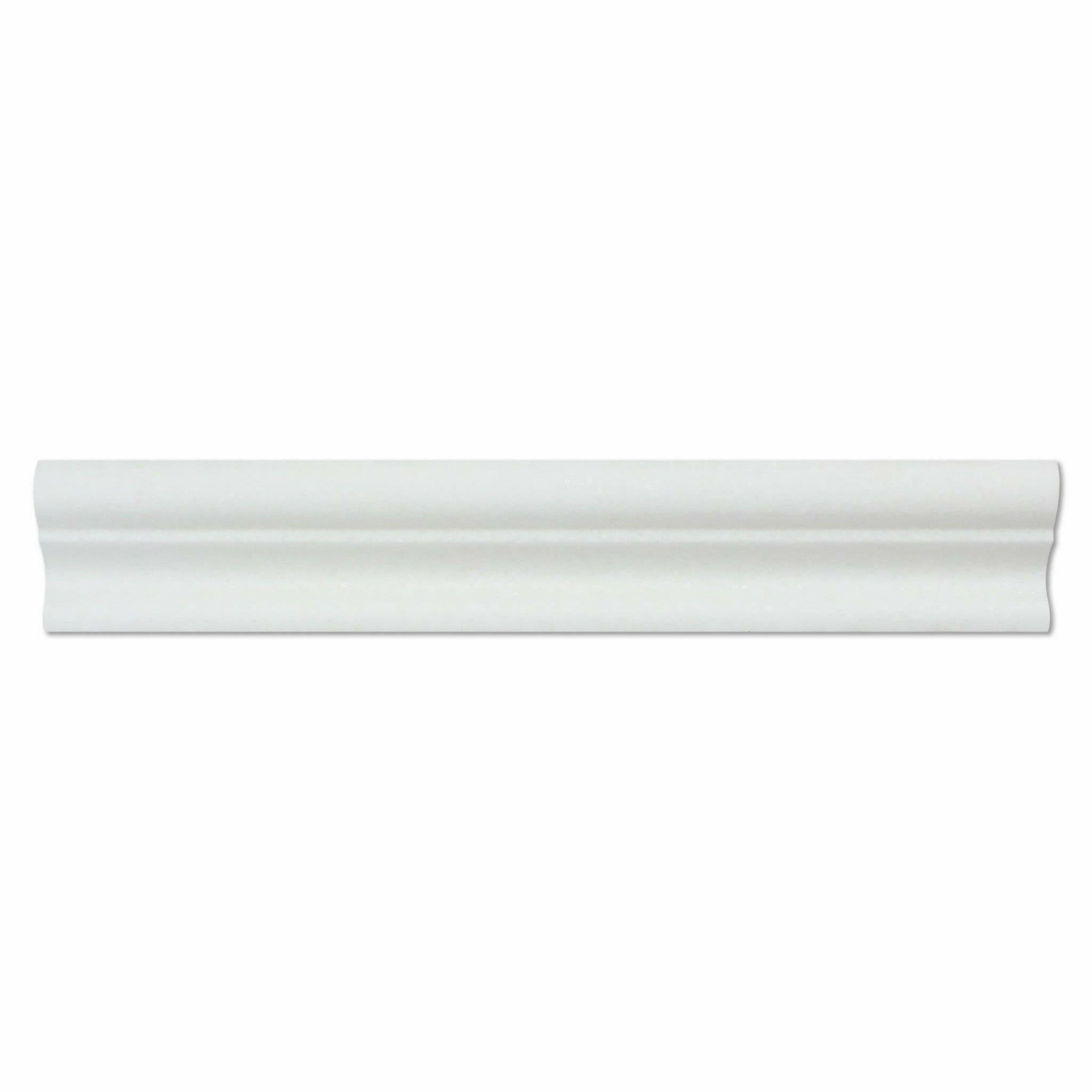 Thassos White Marble Honed Crown - Mercer Molding Trim-Marble Molding/Trim-American Tile Depot