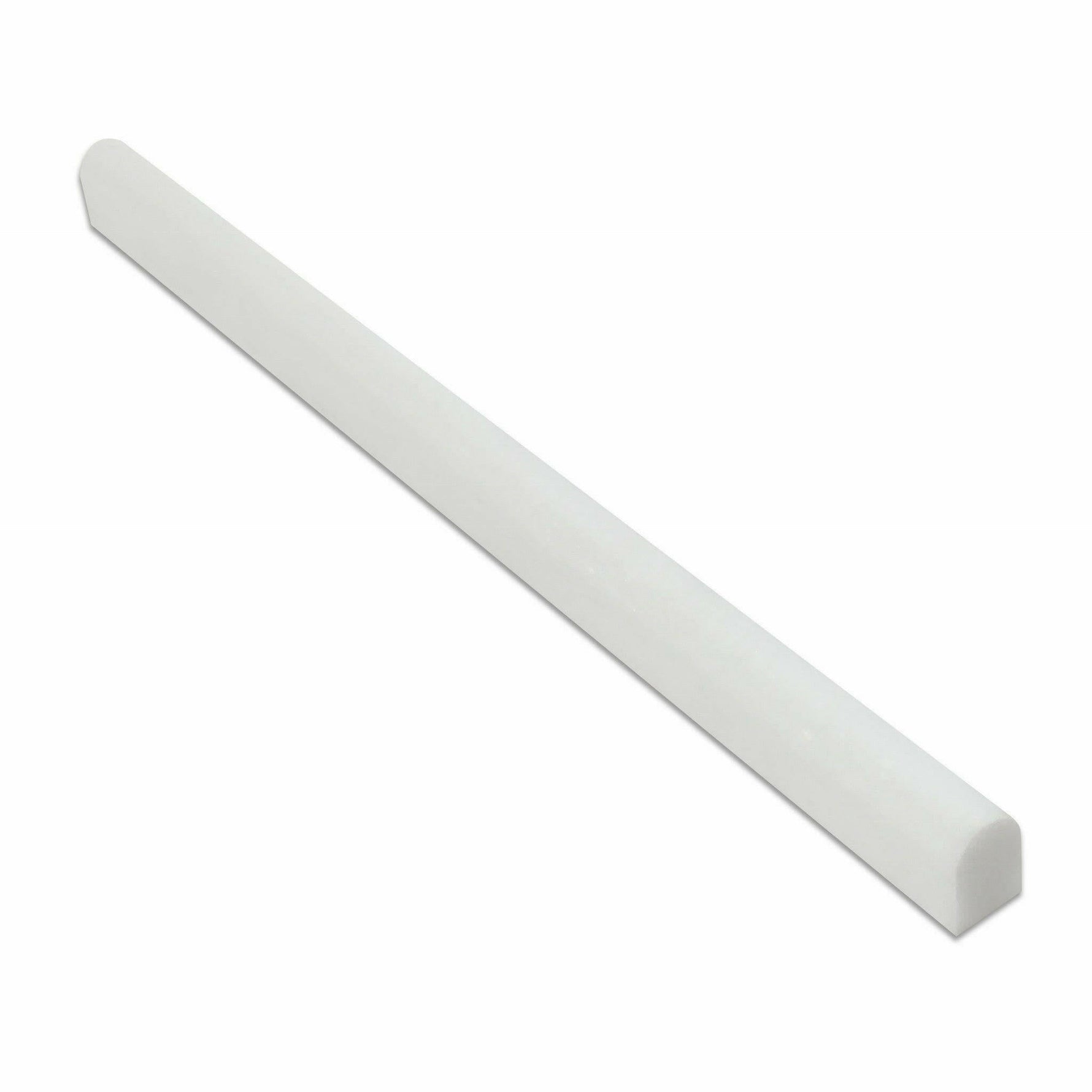 Thassos White Marble Polished 1/2 X 12 Pencil Liner-Marble Molding/Trim-American Tile Depot