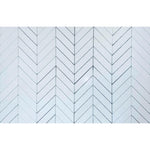 Thassos White Marble Polished 1.5" x 6" Chevron Mosaic Tile-Marble Mosaic-American Tile Depot