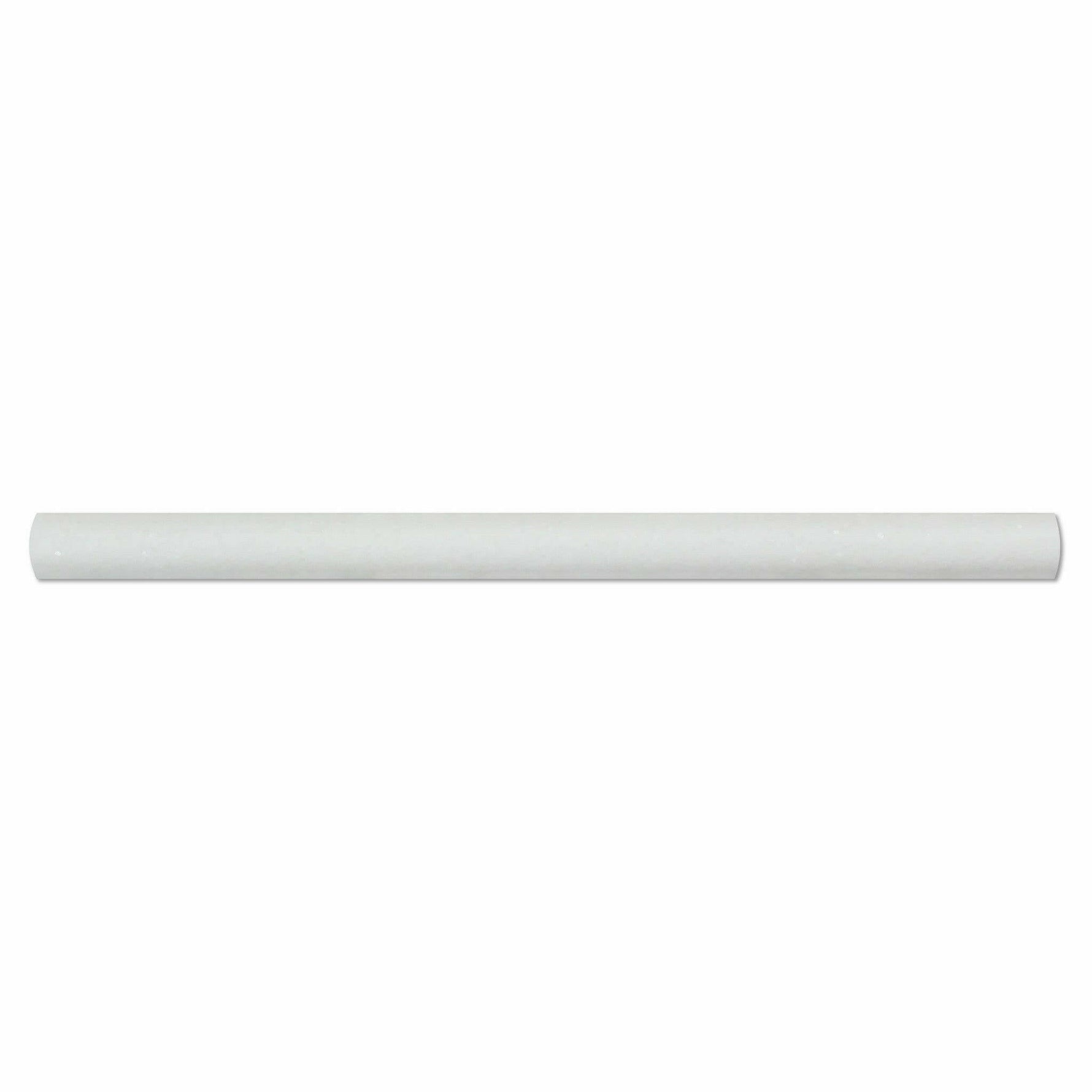 Thassos White Marble Polished 3/4 X 12 Bullnose Liner-Marble Molding/Trim-American Tile Depot