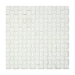 Thassos White Marble Polished 3D Small Bread Mosaic Tile-Marble Mosaic-American Tile Depot