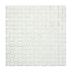 Thassos White Marble Polished 3D Small Bread Mosaic Tile-Marble Mosaic-American Tile Depot