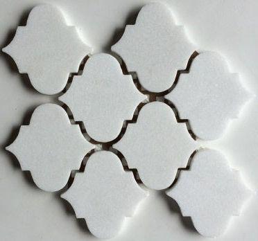 Thassos White Marble Polished 4" Morocco Mosaic Tile-Marble Mosaic-American Tile Depot