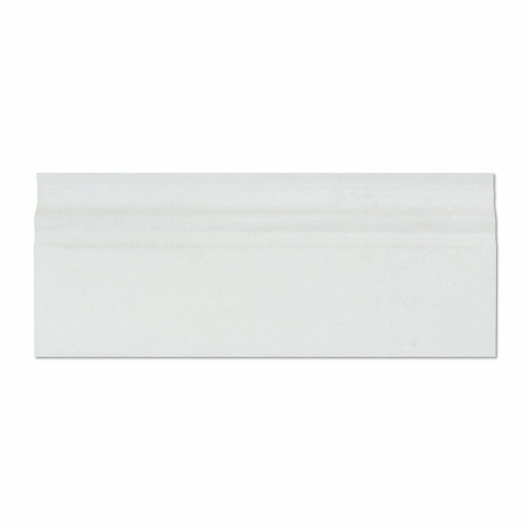 Thassos White Marble Polished Baseboard Trim Molding-Marble Molding/Trim-American Tile Depot