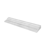 Thassos White Marble Polished F-5 Chair Rail / Crown Molding Trim-Marble Molding/Trim-American Tile Depot