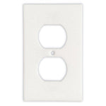 Thassos White Marble Single Duplex Switch Wall Plate / Switch Plate / Cover - Honed-Marble Wall/Switch Plate-American Tile Depot