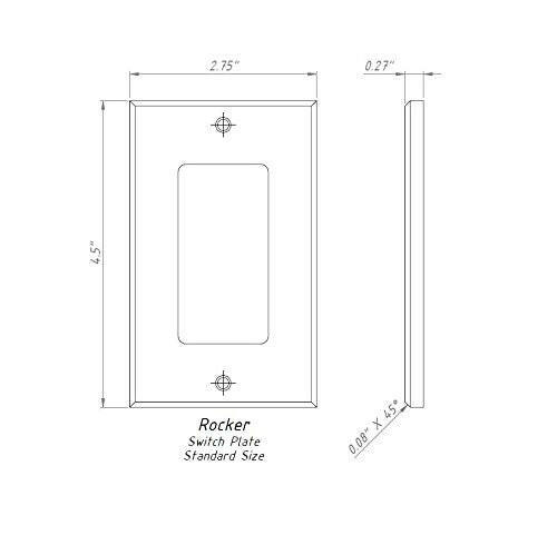 Thassos White Marble Single Rocker Switch Wall Plate / Switch Plate / Cover - Polished-Marble Wall/Switch Plate-American Tile Depot