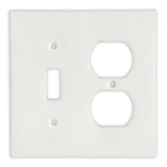 Thassos White Marble Toggle Duplex Switch Wall Plate / Switch Plate / Cover - Honed-Marble Wall/Switch Plate-American Tile Depot