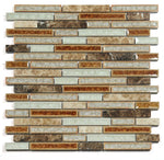 Garnet Linear Lady Mosaic Wall Tile-Mixed Mosaic-American Tile Depot