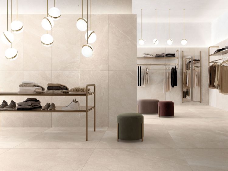 24 X 48 Tune Ivory Matte Limestone Look Porcelain Tile-PORCELAIN-Large Format-American Tile Depot