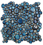 Venus Night Lake Pebble Porcelain Mosaic Tile-Porcelain Mosaic-American Tile Depot